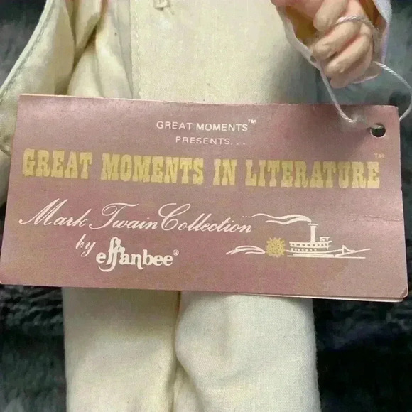 HOST PICK!!! Vintage Mark Twain Doll with  tag - Picture 8 of 16